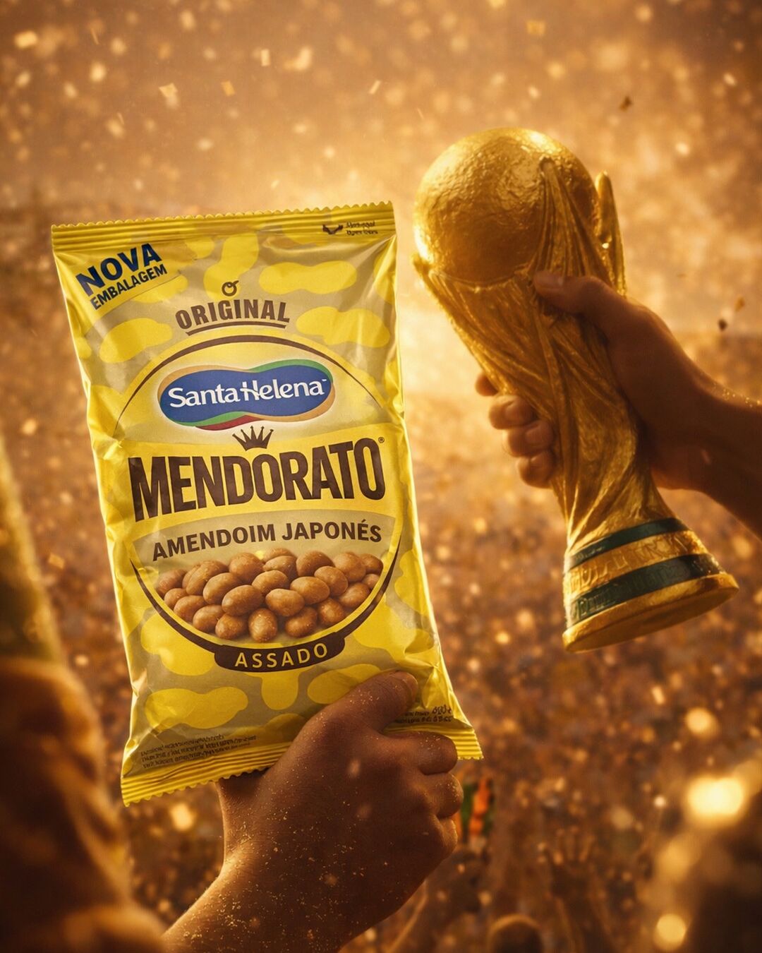 Mendorato Amendoim Japonês — campanha Copa do Mundo